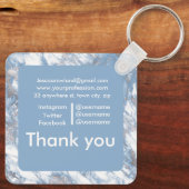 PORTE-CLÉS MARBRE COMMERCE PERSONNALISABLE (Verso)