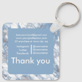 PORTE-CLÉS MARBRE COMMERCE PERSONNALISABLE (Dos)