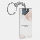 Porte-clés Marbre de pierre moderne affaires personnalisé (Devant gauche)