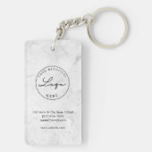 Porte-clés Marbre professionnel QR Code Votre Porte - clé de  (Dos)