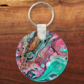 Porte-clés Marbre rose et vert (Recto)