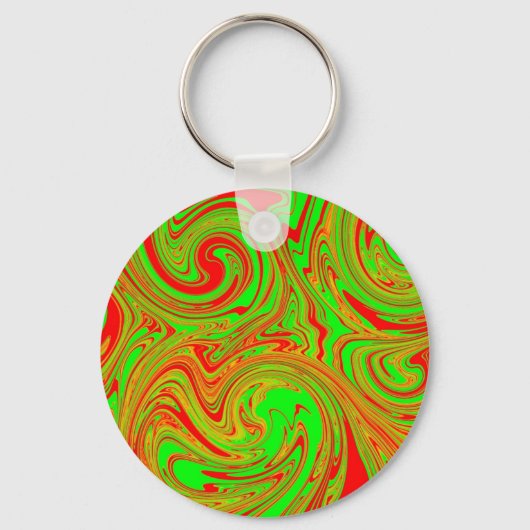 Porte-clés Marbre Rouge Et Vert (Recto)