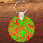 Porte-clés Marbre Rouge Et Vert (Recto)