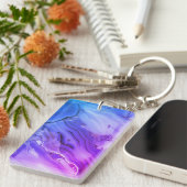 Porte-clés Marbre Violet Exotique (Devant droit)