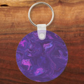 Porte-clés Marbre violet moderne Abstrait (Verso)