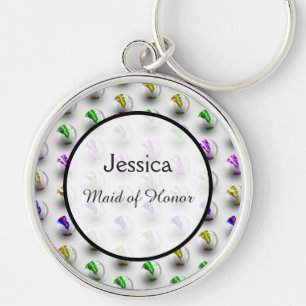 Porte-clés Marbres amusantes Coloré Motif Mariage Keepsaké