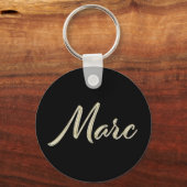 Porte-clés Marc Whitegold Button (Recto)