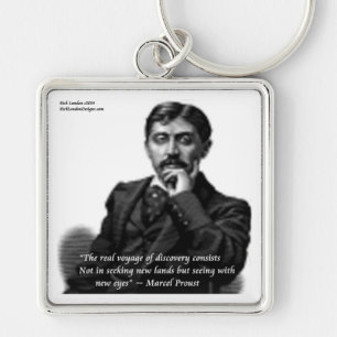 Porte-clés Marcel Proust & Citation célèbre