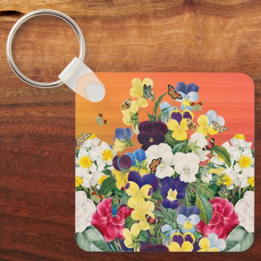 Porte-clés Marché aux fleurs (Recto)