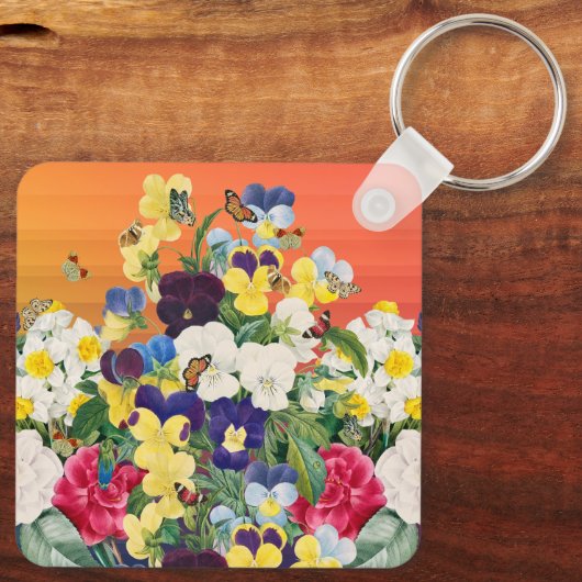 Porte-clés Marché aux fleurs (Verso)