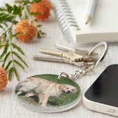 Porte-clés Marche de golden retriever (Devant droit)