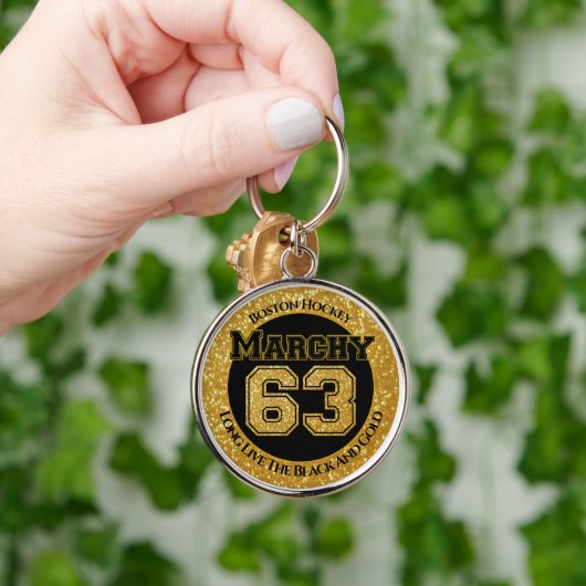 Porte-clés Marche de hockey de Boston 63 (Main)