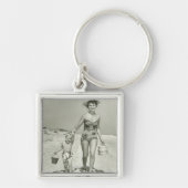 Porte-clés Marche de mère et de fils (Devant)