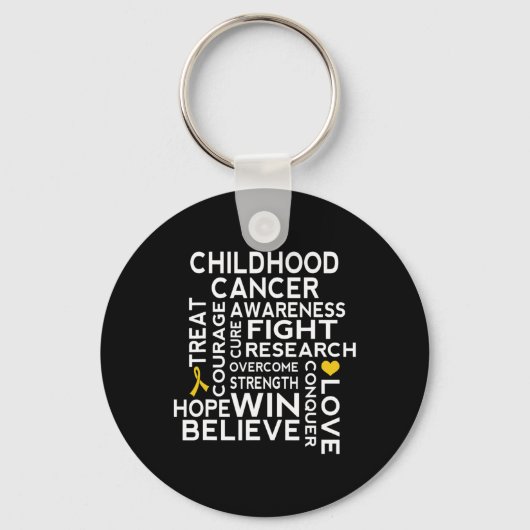 Porte-clés Marche de sensibilisation au cancer chez l'enfant  (Recto)