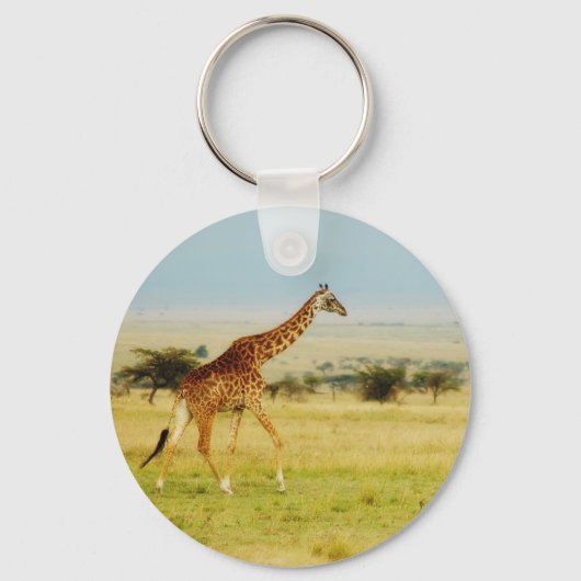 Porte-clés Marche en girafe Masai Mara Plains, Kenya porte - (Recto)