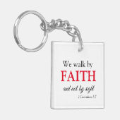 Porte-clés Marche mignonne par la foi (Devant gauche)