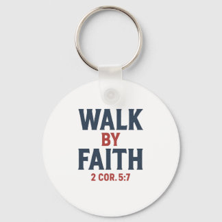 Porte-clés Marcher par la foi 2 Cor 5:7