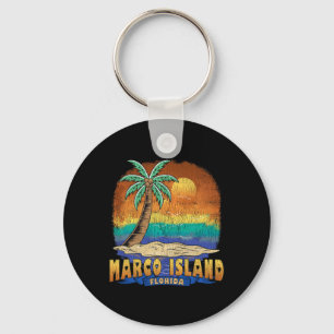 Porte-clés Marco Island Florida Vintage Souvenir dévêtu