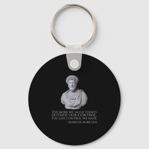 Porte-clés Marcus Aurelius - Philosophie du stoïcisme motivat
