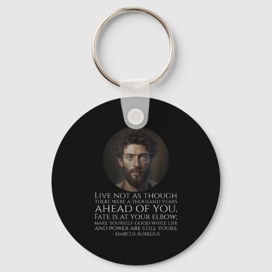 Porte-clés Marcus Aurelius Stoicism - Philosophie stoïque rom (Recto)