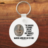 Porte-clés Marcus Aurelius Universe Change Notre Vie (Recto)