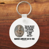 Porte-clés Marcus Aurelius Vous Trouverez Les Grosses Vagues  (Recto)
