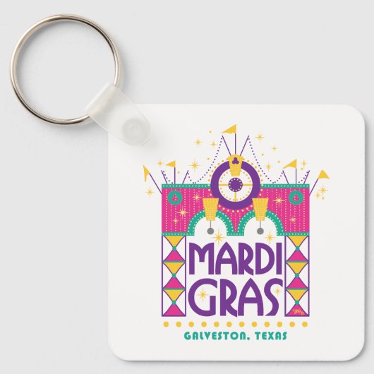 Porte-clés Mardi Gras Arch, Galveston, Texas (Recto)