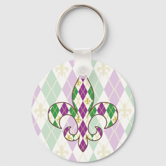 Porte-clés Mardi Gras Argyle (Recto)