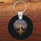 Porte-clés Mardi Gras Bead Tree Carnival New Orleans 2025 Wom (Recto)