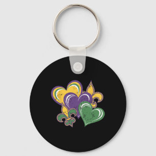 Porte-clés Mardi Gras Coeurs Mignonne tenue Femmes Filles Enf