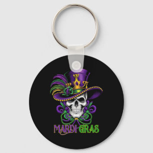 Porte-clés Mardi Gras Costume sucre crâne Carnaval New Orlean