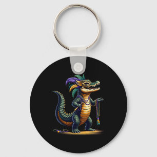 Porte-clés Mardi Gras de crocodile Mardi Gras de crocodile dr