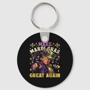 Porte-clés Mardi Gras Donald Trump Mardi Gras Américain