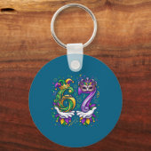Porte-clés Mardi Gras drôle 67 Mème Six (Recto)