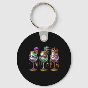 Porte-clés Mardi Gras Gl Du Vin Drôle Boisson Festival