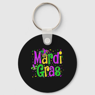Porte-clés Mardi Gras Jester New Orleans Carnival Outfit Femm