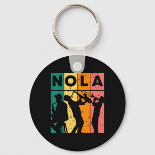 Porte-clés Mardi Gras Nola New Orleans Carnaval 2025 Jazz Ret