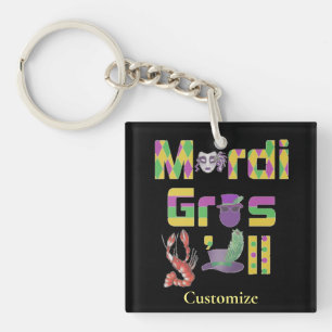 Porte-clés Mardi Gras Y'all Thunder_Cove