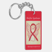 Porte-clés Marfan Syndrome Sensibilisation Ruban Angel Porte (Devant gauche)