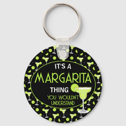 Porte-clés Margarita Cocktail Cute (Recto)