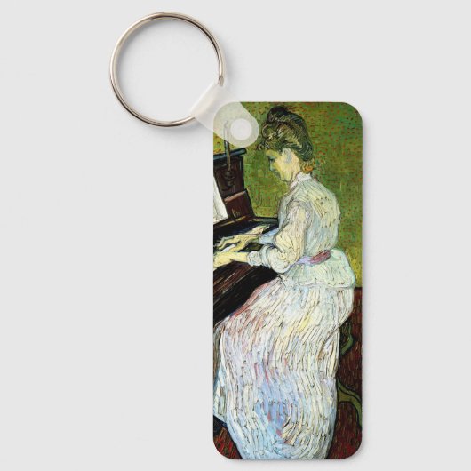 Porte-clés Marguerite Gachet au piano par Vincent van Gogh (Recto)