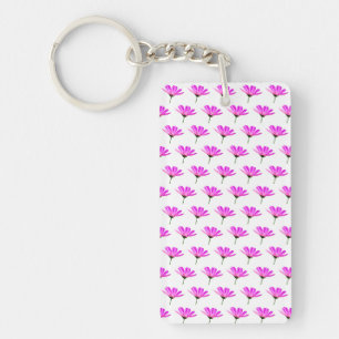 Porte-clés Marguerite rose