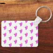 Porte-clés Marguerite rose  (Recto)