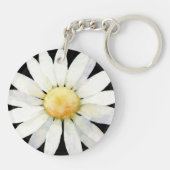 Porte-clés Marguerites à points jaunes (Dos)