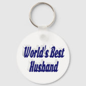 Porte-clés Mari avec texte bleu foncé (Recto)