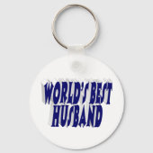 Porte-clés Mari avec texte bleu foncé (Verso)