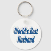 Porte-clés Mari avec texte bleu mer (Recto)