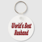 Porte-clés Mari avec texte bordeaux (Recto)