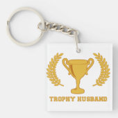 Porte-clés Mari d'or heureux de trophée (Devant)