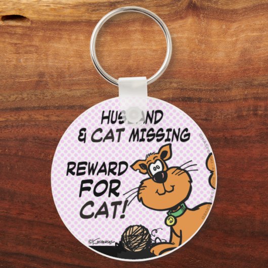 Porte-clés Mari et chat (Recto)